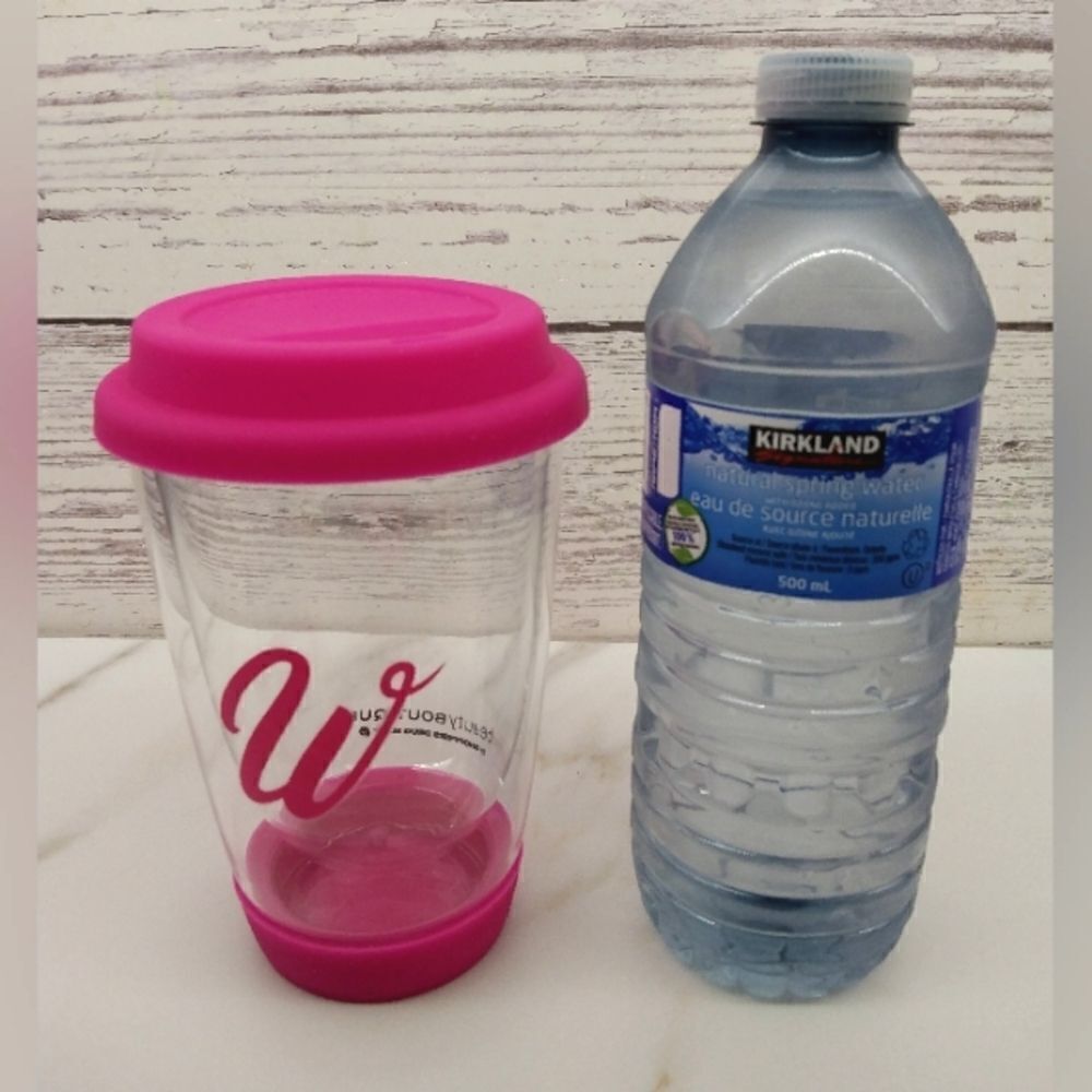 Free Barbie Neon Pink Coffee Tea Travel Mug New! - Picture 10 of 11